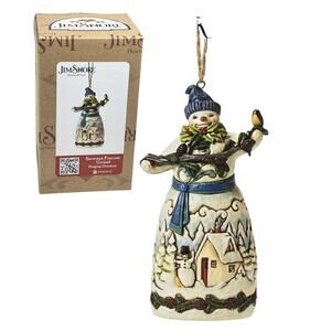 Jim Shore Snowman Christmas Ornament Pinecone Garland Heartwood Creek Figurine